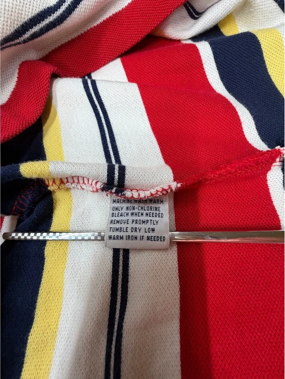 Polo Ralph Lauren Men's Polo Shirt Striped 2-Button Logo Size Large Multicolor